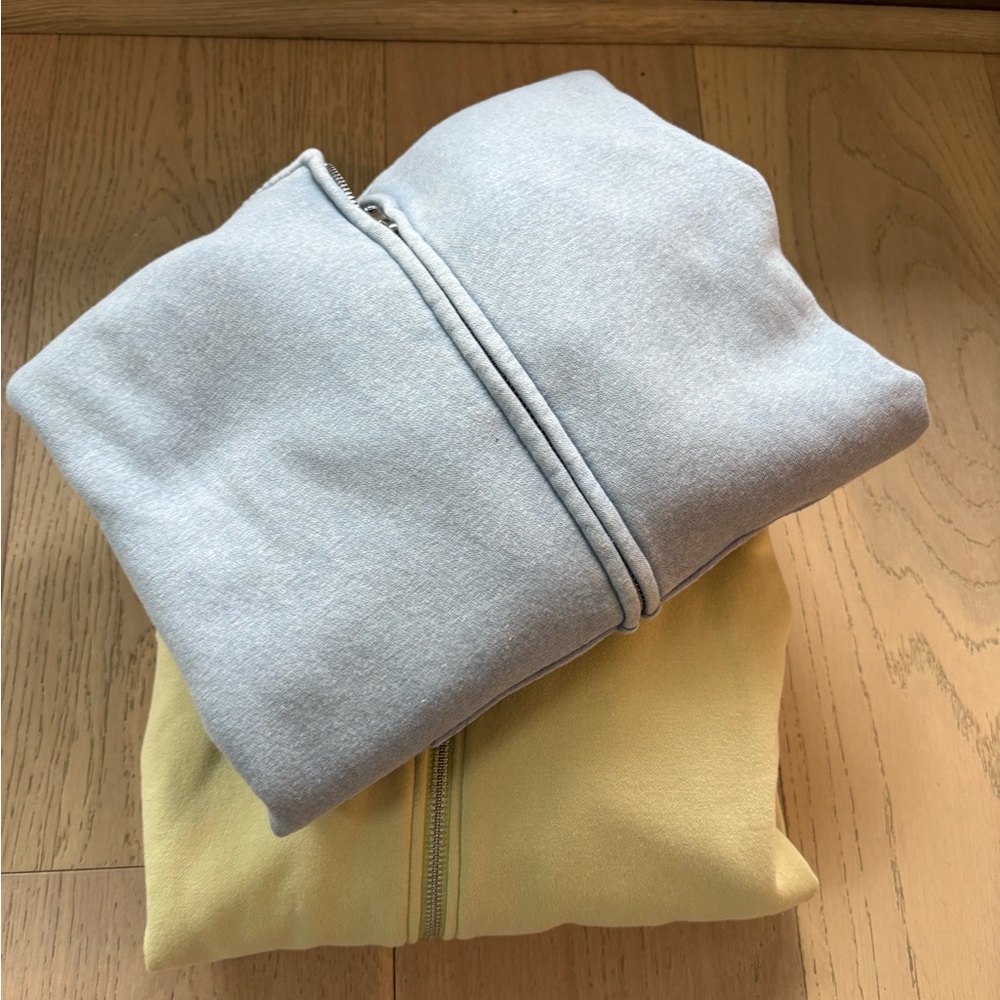 H&M Bundle of 2 Hoodies- Denim & Lime Green Size S & M